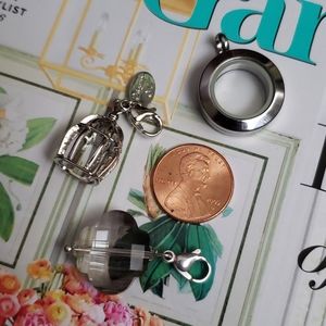 Silver Origami Owl Set of 3